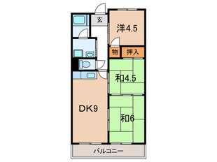 コーポ上口の物件間取画像